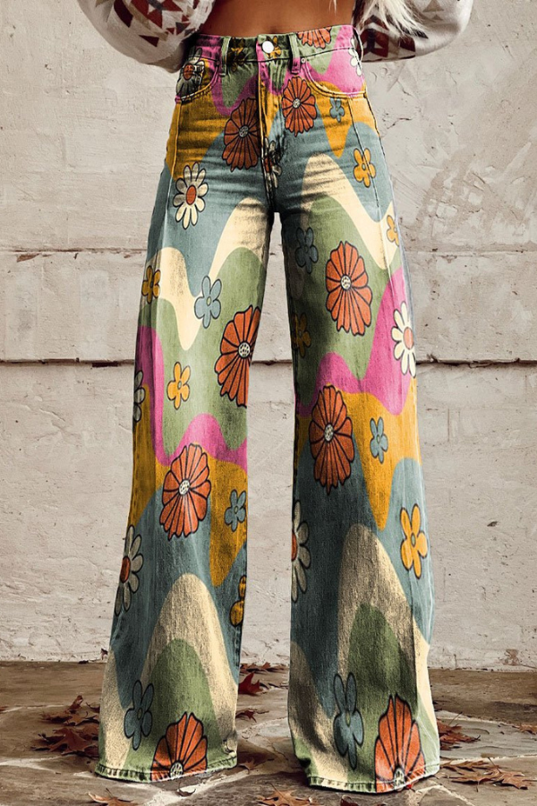 Lenka | Vintage Boho Kalhoty