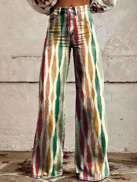 Iveta - Elegantní boho kalhoty