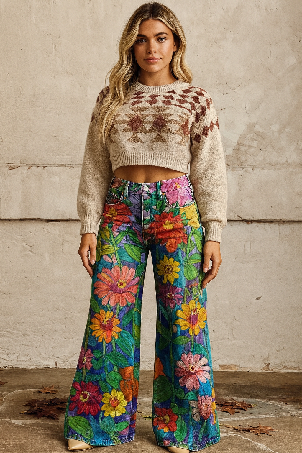 Lucie  | Vintage Boho kalhoty