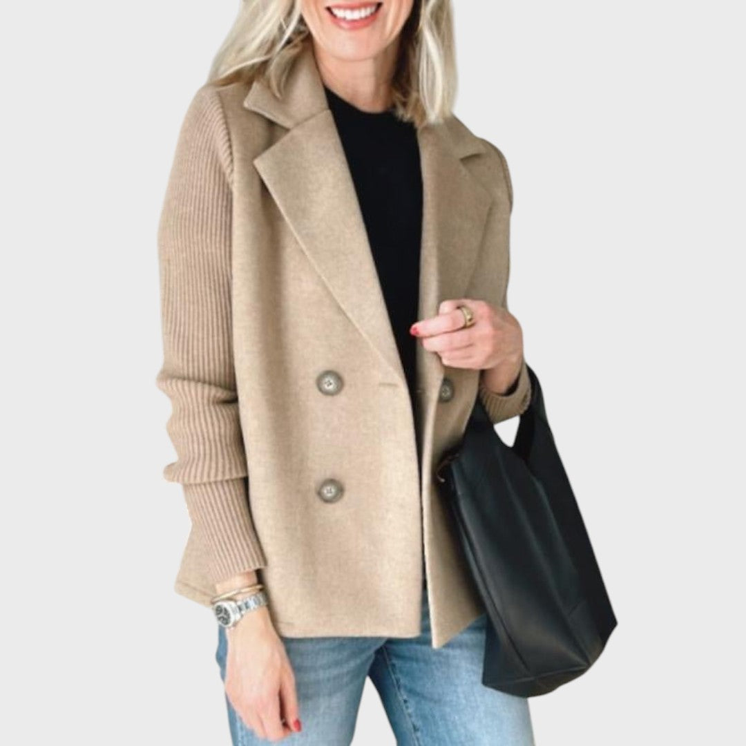 Emma - Elegantní blazer s úpletem na rukávech
